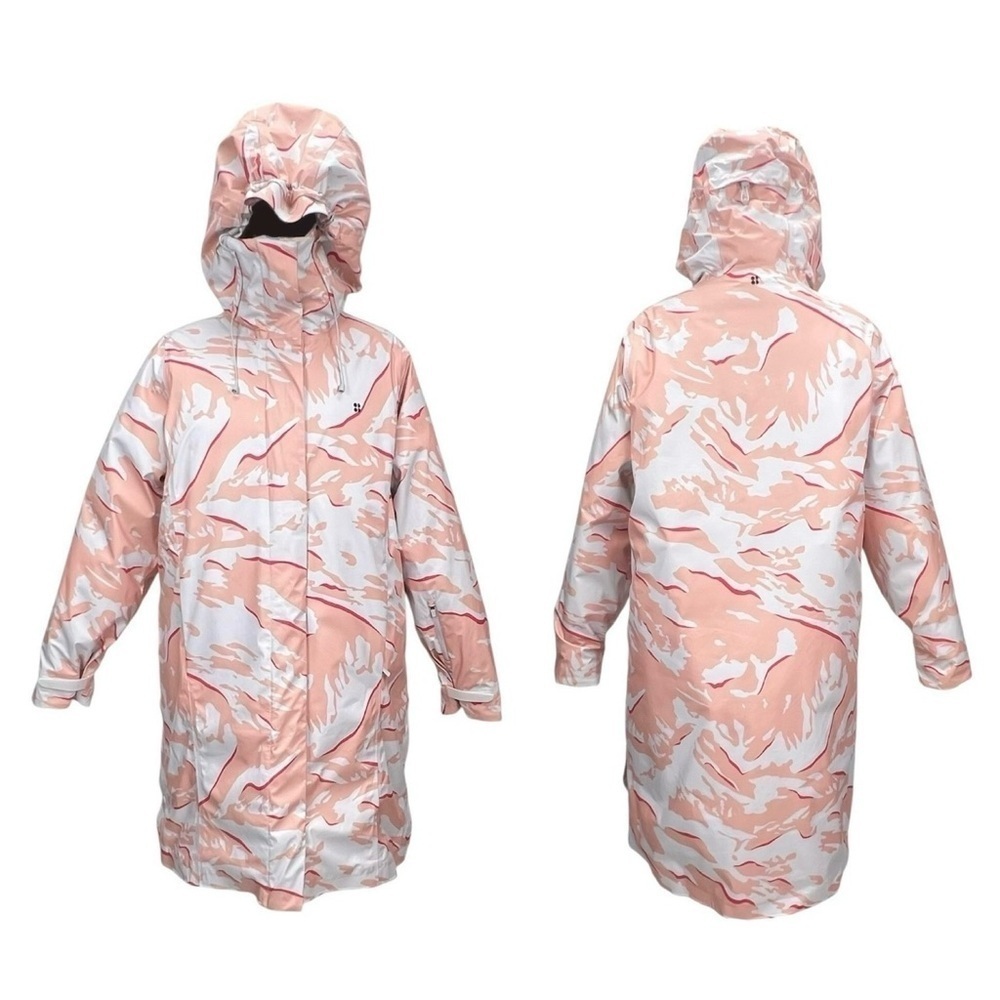 NEW Sweaty Betty Size 10 Down 3-in-1 Climate Ski Jacket Pink Waterproof Packable - Picture 4 of 16